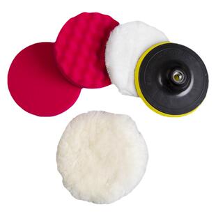 进口汽车打蜡海绵轮羊毛球抛光机电钻海棉打磨抛光盘全漆工具套装