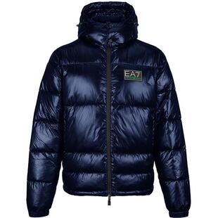 Armani阿玛尼EA7男士2025新款高端棉服冬季加厚保暖棉衣连帽外套
