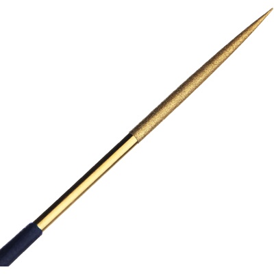 金色镀钛金刚石锉刀3X140mm 整形锉 金刚锉 圆锉 单支价