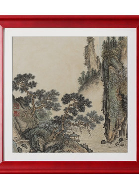 正方形实木材质挂墙画框