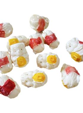 根付雕刻小老鼠彩绘款吊坠