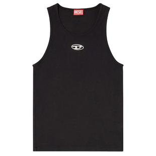 Diesel迪赛 男士潮牌时尚休闲运动背心圆领无袖T恤 A21742 0JMBA