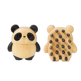 周广胜新品创意熊猫造型经络按摩梳家用护发蓬发礼盒女士专用送礼