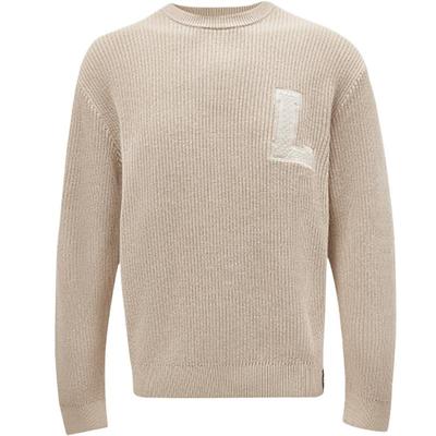 NBAATELIER粗针编织绣花针织衫