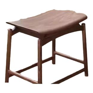 新中式老榆木凳子实木换鞋凳休闲客厅矮凳梳妆凳家用元宝凳古筝凳