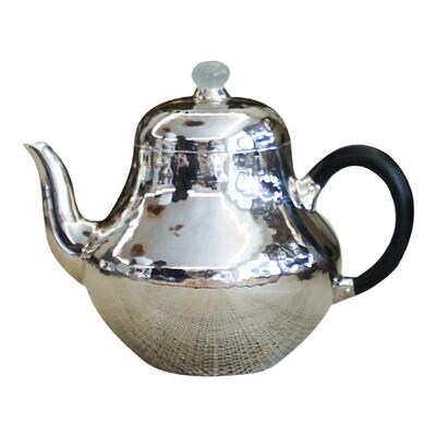纯银时代手工足银思亭泡茶壶小号