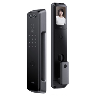 直播新品上市鹿客魅影P9指脉识别多眸3D人脸智能锁大屏猫眼密码锁