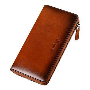 男士钱包真皮班亚奴2025新款长款大容量多卡位手拿包男卡包皮夹子