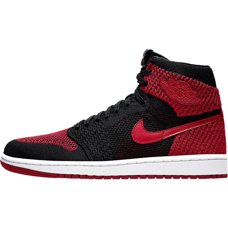 Nike/耐克正品 Air Jordan 1 Flyknit 乔1AJ1黑蓝男篮球鞋919704