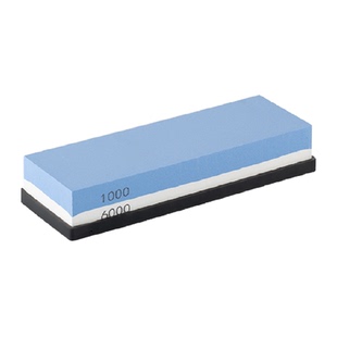 onlycook磨刀石打磨石老式家用商用白玉刚磨石双面不伤刀-1个