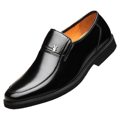 花公子男士皮鞋真皮正装新郎婚鞋