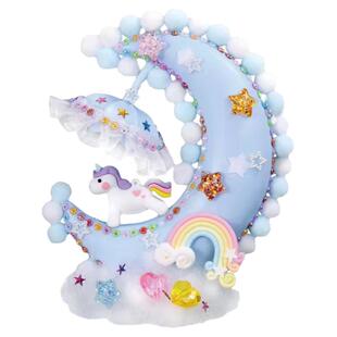 可瑞乐儿童diy云间新月亮小夜灯手工制作材料包益智玩具套装礼物