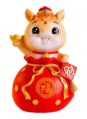 2026马年吉祥物国潮马存钱罐摆件