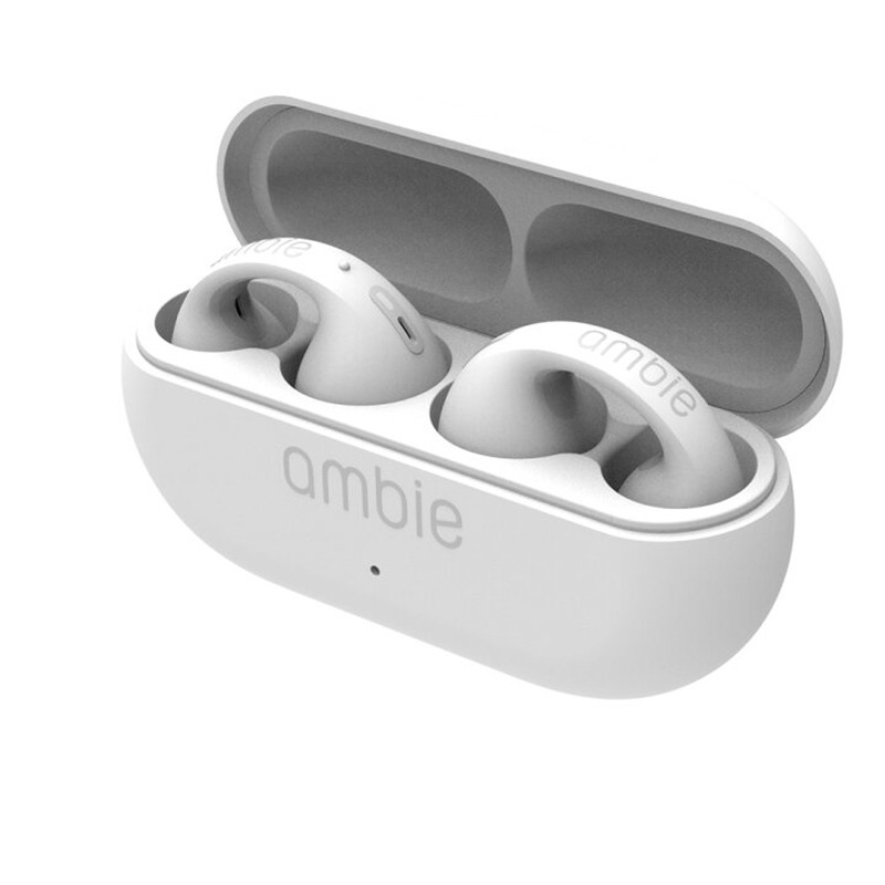 日本直邮代购ambie 耳环式无线蓝牙防水IPX5耳机开放式AM-TW01