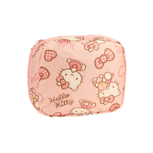 少女心卡通防水布收纳包姨妈巾卫生棉学生可爱月事随身拉链小包袋