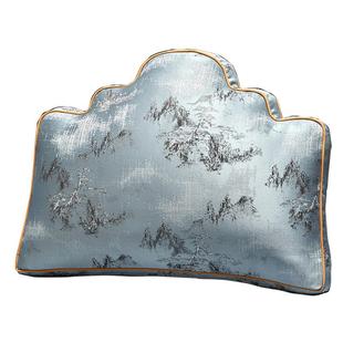 中式坐垫靠山枕红木椅子座垫靠垫一体罗汉床大靠枕沙发靠背垫定制