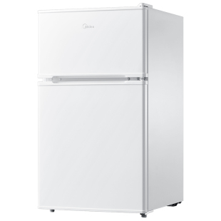 美的冰橱88升小冰箱家用小型双门冷藏冷冻节能二人宿舍租房电冰箱