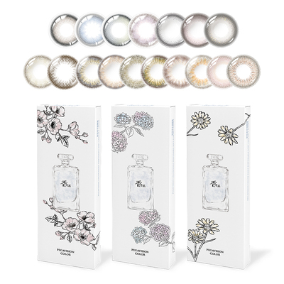 【香水系列|量贩装】晶硕美瞳三明治彩色隐形眼镜日抛30P小豆蔻棕