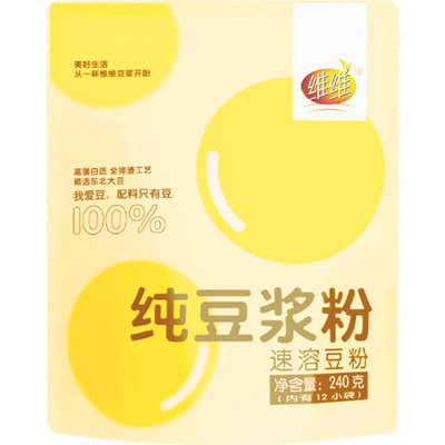 维维纯无糖豆浆粉240g