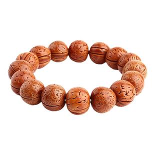 天然脑纹桃核手串文玩龙纹打磨小桃胡盘玩手把玩件男女士野山核桃