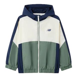 New Balance nb童装25年春新品男女儿童拼色百搭休闲外套7AF1E023