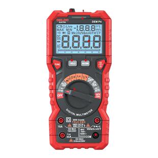 德力西电气智能防烧电感万用表数字高精度全自动维修可测真有效值