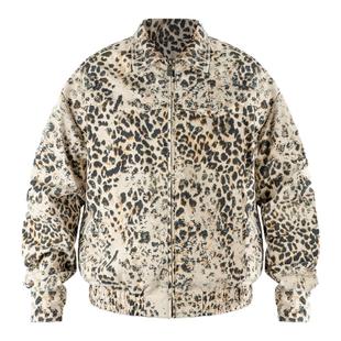 【Sillygami同款】ANTIDOTE美式复古洗水工装豹纹夹克短款外套男