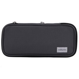 日本KOKUYO国誉笔袋可扩展开多层文具盒双拉链大容量学生双层笔袋