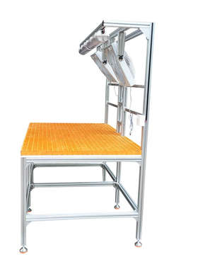 长沙铝方管4040铝型材黄色玻璃钢台面工作台订制机架鱼缸架铝合金