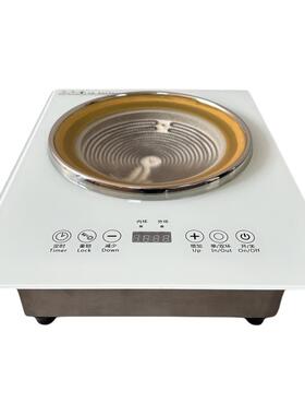 新款高级钛晶板凹面电陶炉嵌入式台式家用商用3500W大功率凹形灶