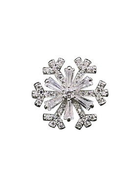 雪花漫天飞舞小胸针迷你防走光扣