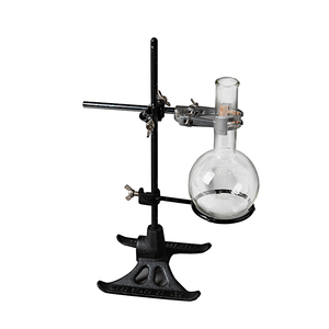 工业风铸铁金属实验室花架烧瓶型花器玻璃花瓶摆件装饰手冲咖啡架