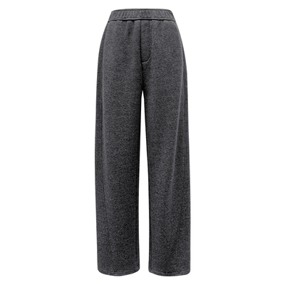 2024秋冬新款窄版羊毛阔腿香蕉裤