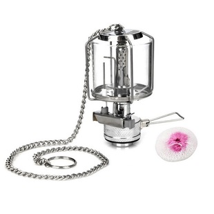 户外野营钢罩玻璃罩迷你汽灯露营帐篷燃气照明灯