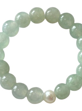 OkFineyard天然缅料翡翠串珠戒指女小众设计高级感尾戒气质食指环