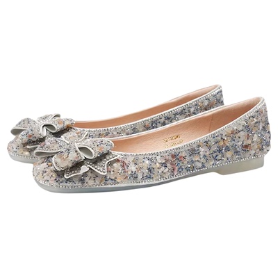 星期六低跟一脚蹬单鞋女春季款低跟水钻镶嵌浅口单鞋SSE1111241