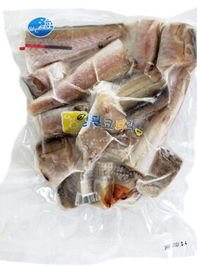 韩式工艺切断半干燥明太鱼鳕鱼段去内脏冷冻800g韩餐料理用食材