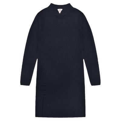 鹿王中式复古羊绒连衣裙女