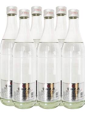 6瓶 黑龙江富裕光瓶白酒 富裕老窖光瓶40度 复合香白酒 470mlx6瓶