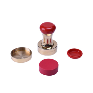 铜章硬质红胶章椭圆红头铜章配胶块可放芯片材料批发橡皮章