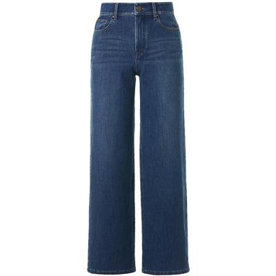 【宋佳同款】LANCY/朗姿2025春新款直筒阔腿牛仔裤休闲百搭裤子女