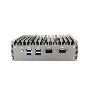 盈驰迷你工控机双网口双串口N5095/J6412/N100四核全铝无风扇嵌入式工业mini电脑便携式微型台式小主机RS485