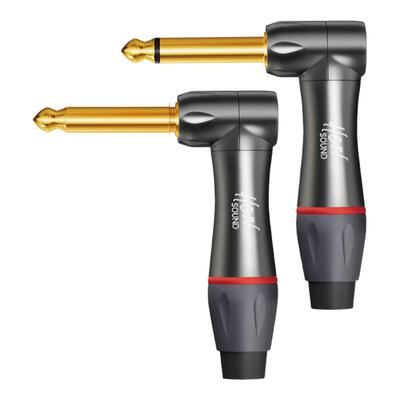 6.5大二三芯音频插头降噪静音弯