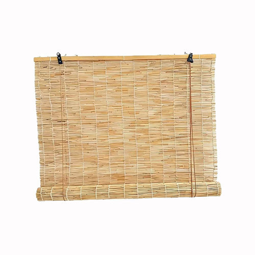 天然芦苇帘遮阳遮光窗帘草帘子隔断吊顶卷帘挂帘中式复古茶室竹帘