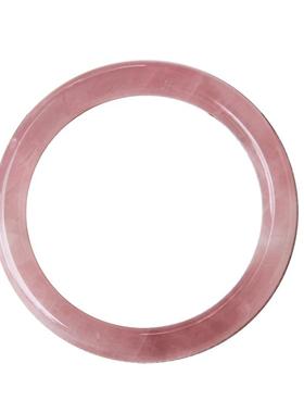 马达加斯加细圆条粉水晶手镯