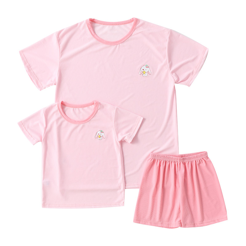 儿童睡衣夏季棉绸薄款家居服套装