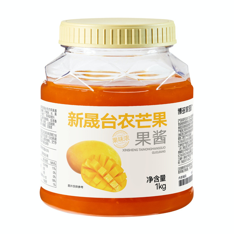 博多家园包邮芒果水蜜桃荔枝果酱