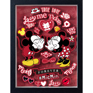 AIPUZZLE立体拼图纸艺悬拼画DIY纸画带相框潮流迪士尼史迪奇摆件