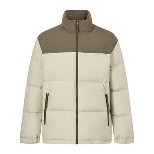 【90鸭绒】GOLDEN BEAR/金熊冬季新款男装中厚短款撞色面包羽绒服