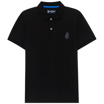 暇步士男夏基础款透气短袖polo衫